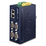ICS-2400T Промышленный сервер последовательных устройств Planet 4 порта RS232/RS422/RS485 + 2 порта 100 Мбит/с