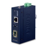 IGT-815AT Промышленный компактный медиаконвертер Planet 1 порт 1 Гб/с + 1 SFP слот 1 Гб/с