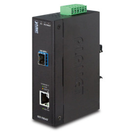 IXT-705AT Промышленный неуправляемый медиаконвертер Planet 1 порт 10G/5G/2.5G/1G/100M, 1 порт SFP+ 10Гб/с