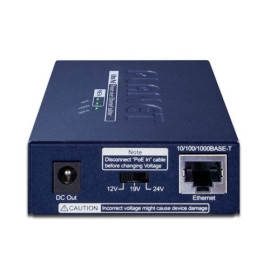 POE-172S Ultra PoE сплиттер Planet, 10/100/1000Мб/с , 95Вт 12/19/24В