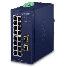 IGS-1820TF Planet IP30 Промышленный неуправляемый коммутатор 16-Port 10/100/1000T + 2-Port 1000X SFP