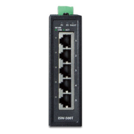 ISW-500T Planet IP30 Промышленный неуправляемый компактный 5-Port 10/100TX Fast Ethernet