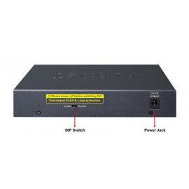 GSD-604HP Planet Коммутатор 4-Port 10/100/1000T 802.3at PoE + 2-Port 10/100/1000T Desktop Switch (External 55 Watts)