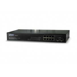 GSD-802PS Planet Коммутатор WEB Smart 8* РОЕ 10/100/1000 + 2*SFP