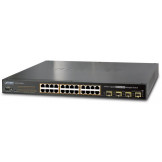SGSW-24040HP Planet Коммутатор управляемый SNMP 24 порта 10/100/1000 + 4-Port SFP c поддержкой 802.3at High POE (400Вт)