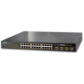 SGSW-24040HP Planet Коммутатор управляемый SNMP 24 порта 10/100/1000 + 4-Port SFP c поддержкой 802.3at High POE (400Вт)