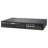 WGSD-10020HP Planet L2+ 8-портовый 10/100/1000Mbps + 2 100/1000X SFP Управляемый PoE 802.3at коммутатор