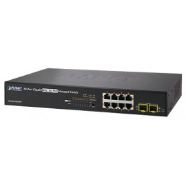WGSD-10020HP Planet L2+ 8-портовый 10/100/1000Mbps + 2 100/1000X SFP Управляемый PoE 802.3at коммутатор