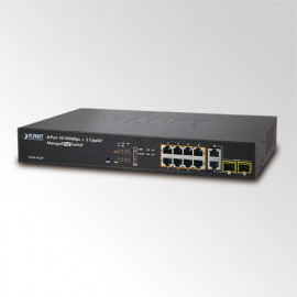 FGSD-1022P Planet  8-портовый 10/100 PoE+2G TP/SFP управляемый коммутатор