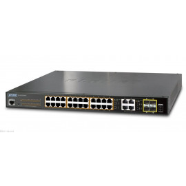 GS-4210-24P4C Planet Управляемый коммутатор второго уровня, 24 порта, с функцией PoE+