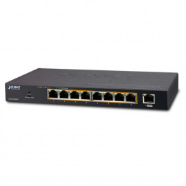 GSD-908HP Planet Коммутатор 8-Port 10/100/1000T 802.3at PoE + 1-Port Gigabit Desktop Switch