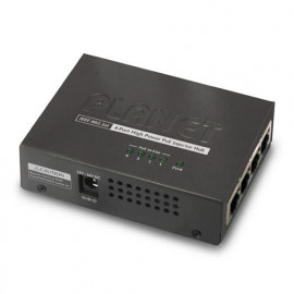 HPOE-460 Planet Инжектор 4-Port IEEE 802.3at High Power over Ethernet Injector Hub