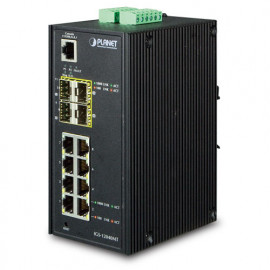 IGS-12040MT Planet IP30 Промышленный управляемый L2/L4 коммутатор 8-Port 10/100/1000T + 4-Port 100/1000X SFP