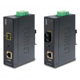 IGTP-80xT Series Planet Промышленный PoE медиаконвертер 1000Base-SX / LX to 10/100/1000Base-T 802.3at 