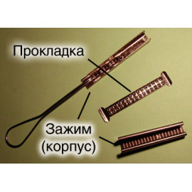 СС-2 Зажим для плоского кабеля, нержавеющая сталь SS304