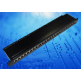 Патч-панель FTP, 19", 24 порта RJ45, cat.5е, 1U, Dual Type, Netko СКС, "F"
