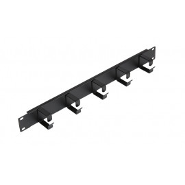 NMC-OK400-2 Nikomax Кабельный органайзер 19", 1U, металлический, 5 металлических колец 40 мм