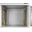 TWC-065350-G-BK TLK Настенный двухсекционный шкаф 19", 6U, стеклянная дверь, Ш530хВ333хГ500мм, черный