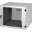 TWP-065442-G-BK TLK Настенный двухсекционный шкаф 19", 6U, стеклянная дверь, Ш540хВ306хГ420мм, чёрный
