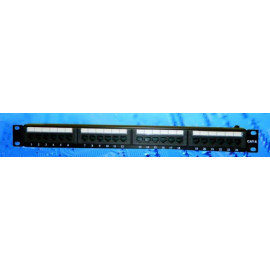 Патч-панель UTP, 19", 24 порта RJ45, cat.6, 1U, Dual Type, с органайзером