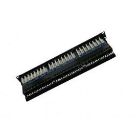 Патч-панель UTP, 19", 48 портов RJ45, cat.5е, 1U, Dual Type, компактная, Netko СКС