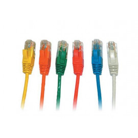 Патч-корд Netko UTP4 кат 5е /0,5м/ 1м/ 1,5 м/2м/3м/5м/7м /литой коннектор/цвета в ассортименте (серый, белый, голубой, желтый, зеленый, оранжевый)