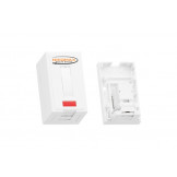 NMC-WO1UD2-FT-ST-WT Nikomax Неэкранированные настенные розетки на модулях серии FT (для быстрой заделки), 1 порт RJ45, кат. 5е