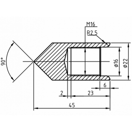 Наконечник универсальный (90°)