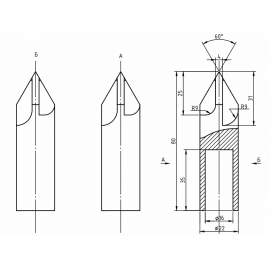 Наконечник для сложных грунтов